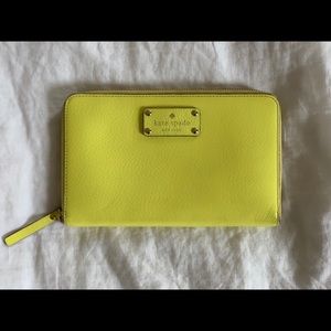 Kate Spade Neon Travel Wallet